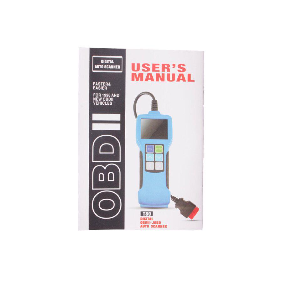 JOBD OBD2 EOBD Color Display Auto Scanner T80 For Japan Cars Wider Vehicle Coverage With CAN Protocol Support