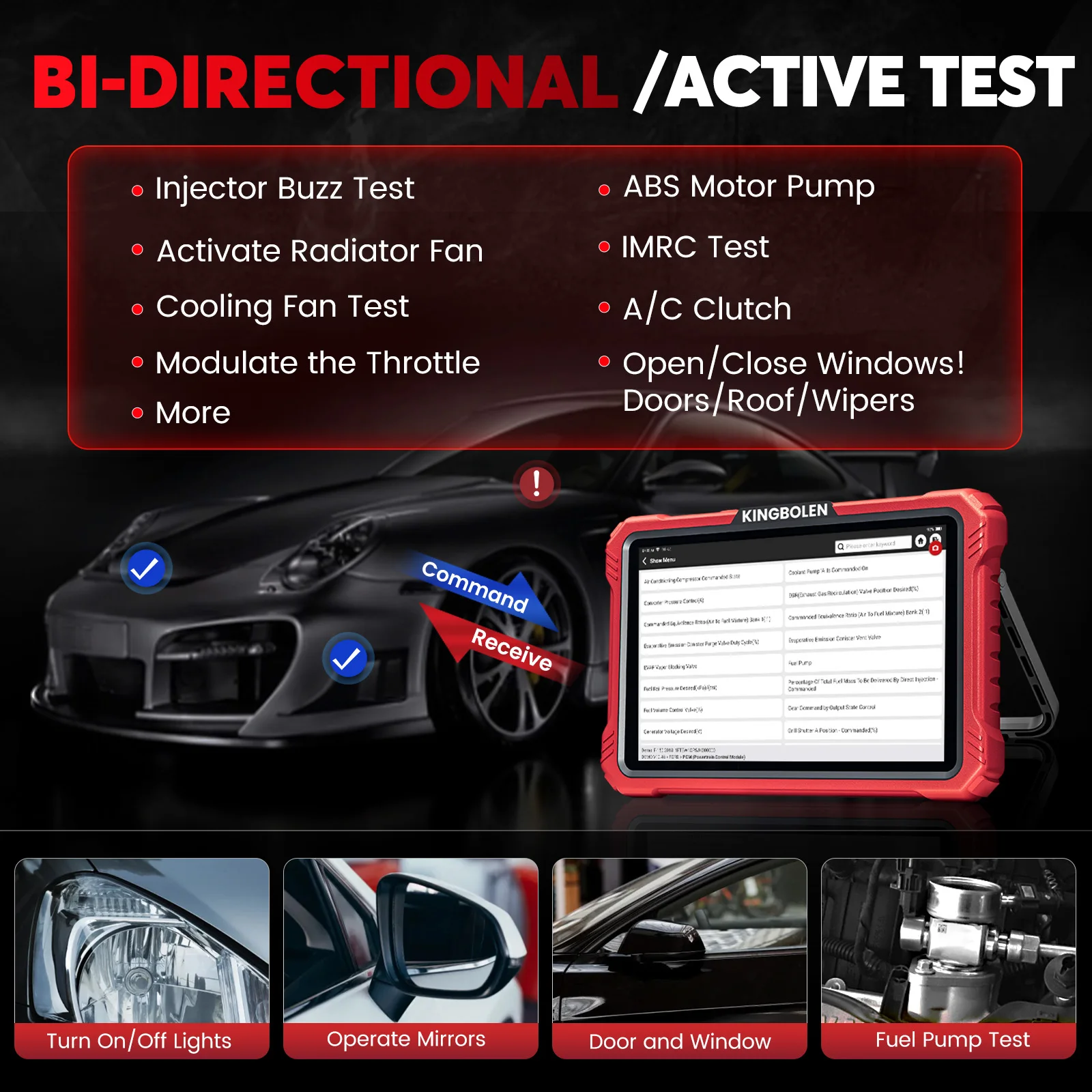 K10 Pro Full Systems Bidirectional Scanner Topology Map Car Scanner support 40+ Reset Service ECU Coding CANFD&DOIP