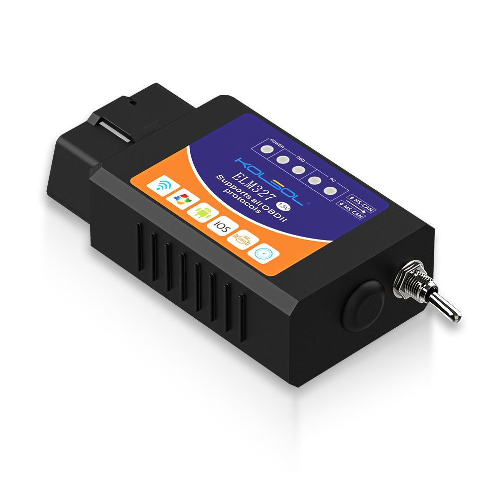 KOLSOL ELM327 WIFI OBD2 Scanner V1.5 ELM327 with Switch Car Scanner