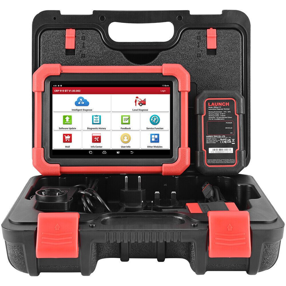 LAUNCH CRP919X BT  Car Diagnostic Tool DBScar VII VCI Auto OBD OBD2 Scanner Active Test ECU Coding CANFD DOIP 31+ Reset Services