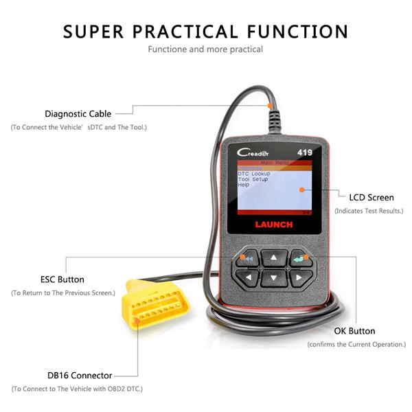 Launch CReader 419 DIY Scanner