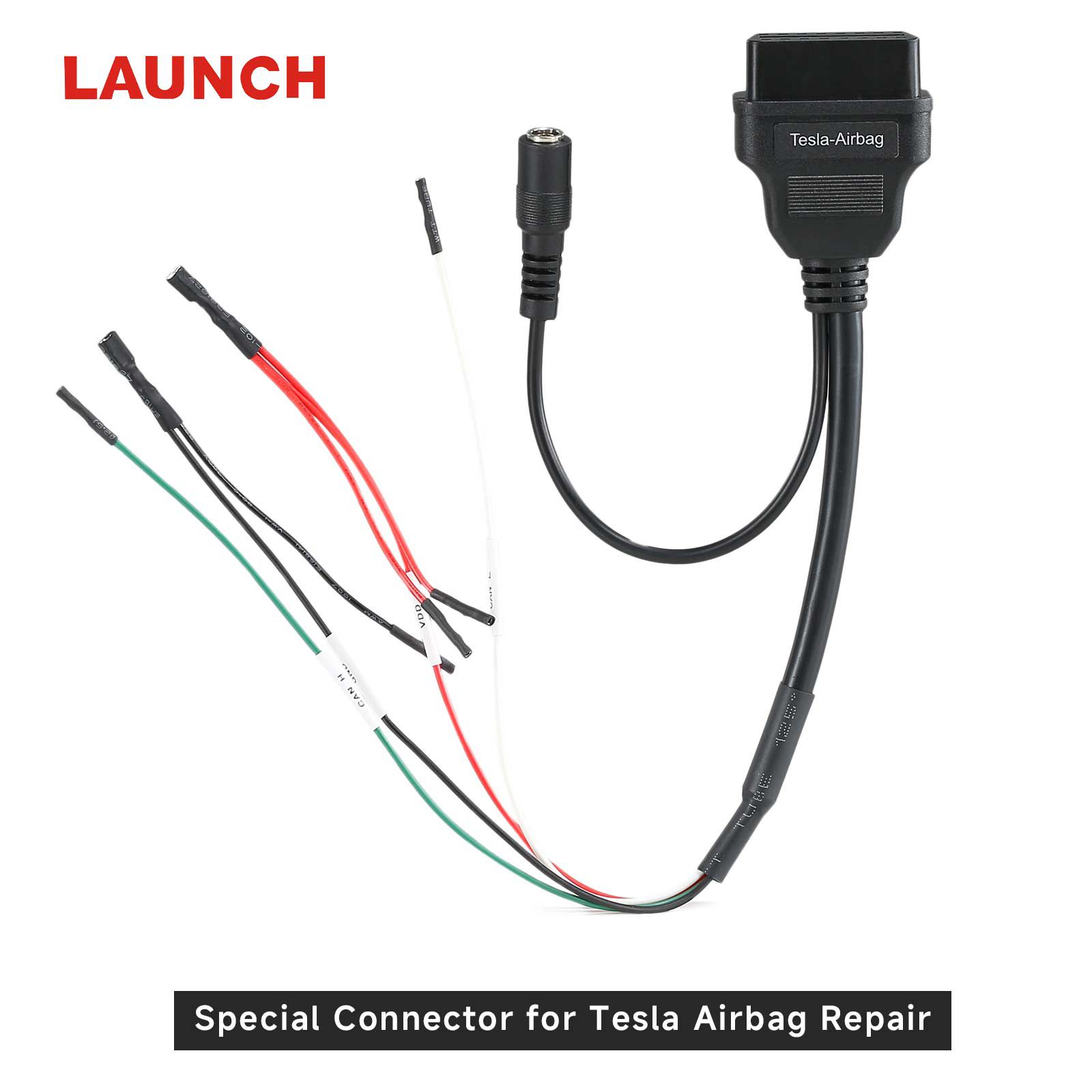 Launch Tesla Airbag Repair Connector for New Energy Diagnose Device