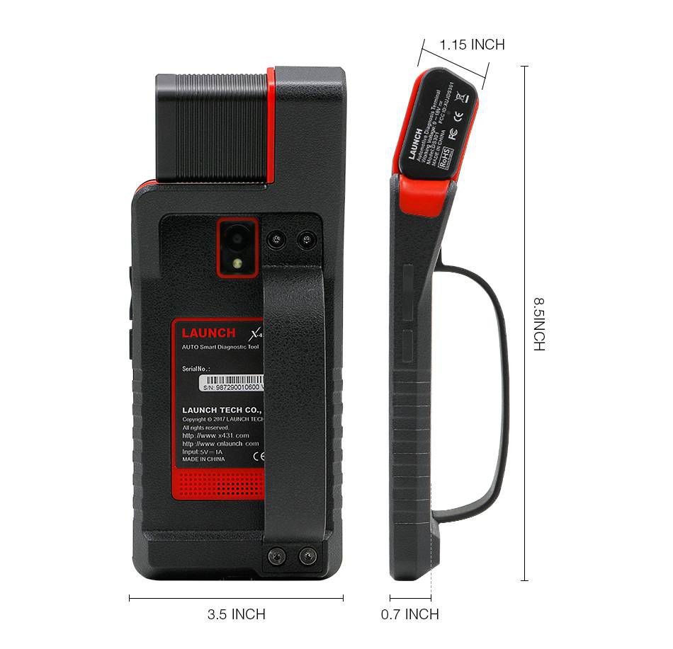 Écran LCD Tactile 10,9 Cm De Remplacement Pour Launch X431 Diagun - Modèle HSD043I9W1-A00, Résolution 480x272