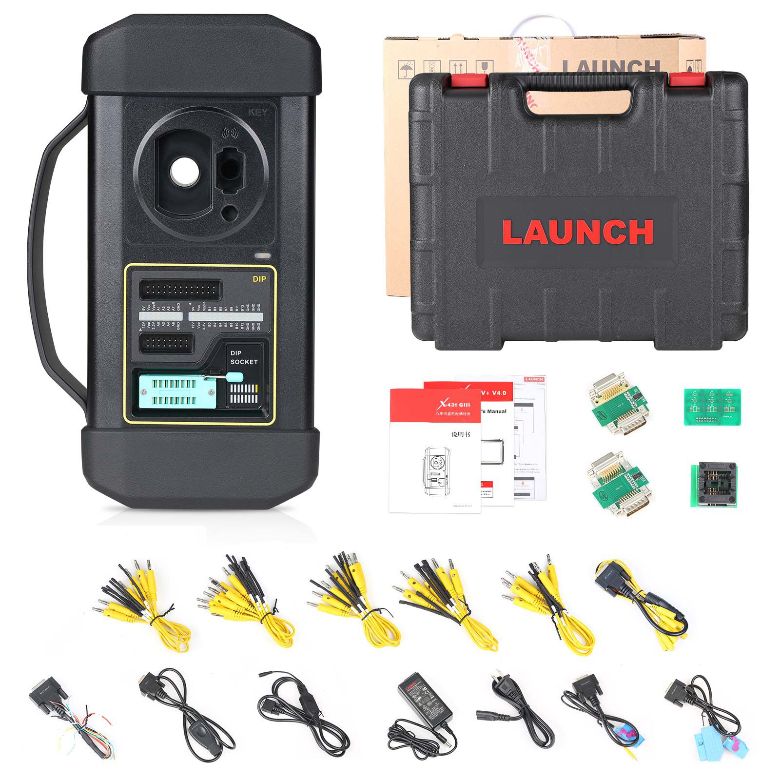  Launch GIII X-Prog 3 Advanced Immobilizer & Key Programmer Plus MCU3 Adapter Work on Mercedes Benz All Keys Lost and ECU TCU Reading