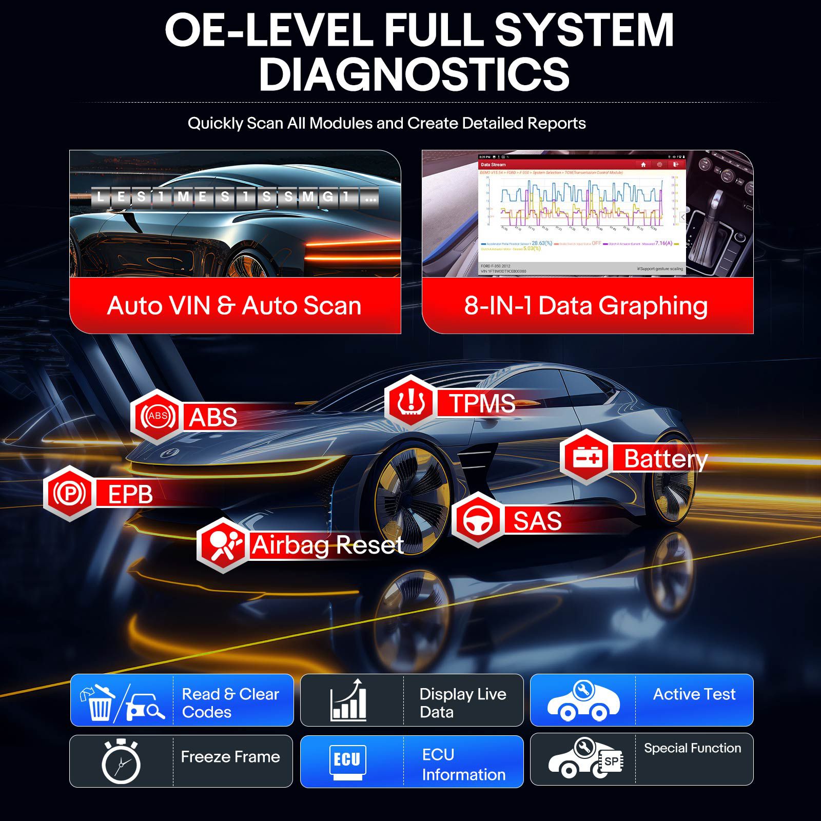 2025 Launch X431 PRO STAR Bidirectional Diagnostic Scanner Supports CAN FD DoIP 31 Service Functions ECU Coding upgrade of X431 V and Pro Elite