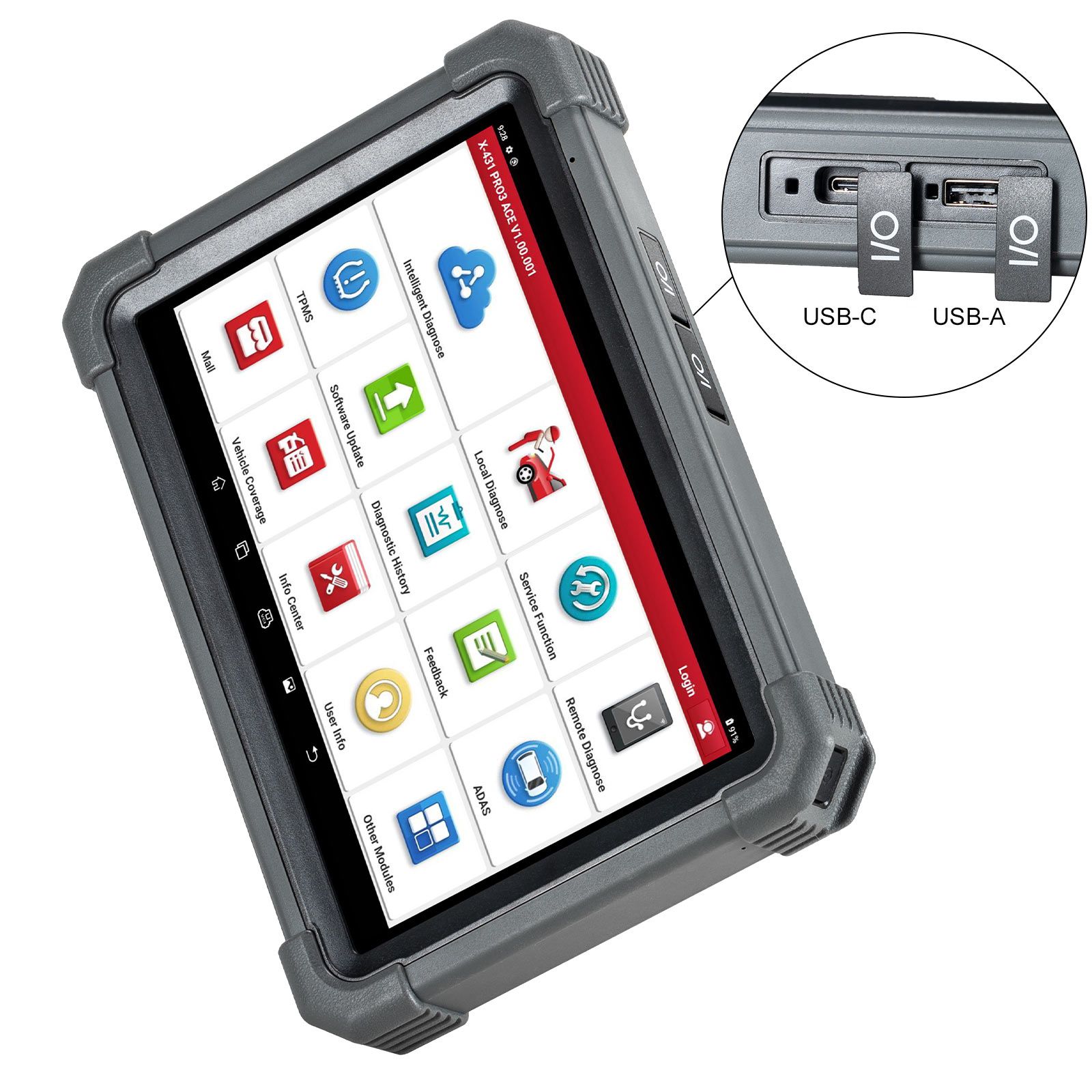 2025 Launch X431 PRO3 ACE Diagnostic Tool Supports Online ECU Coding Topology Map CANFD DoIP SGW 38+ Service Functions