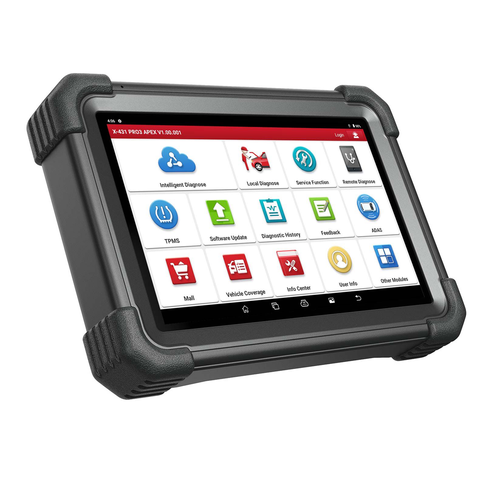 2025 LAUNCH X431 PRO3 APEX 10inch Diagnostic Scanner Support Topology Map Online Coding CAN FD & DoIP HD Truck Scan with 37+Services