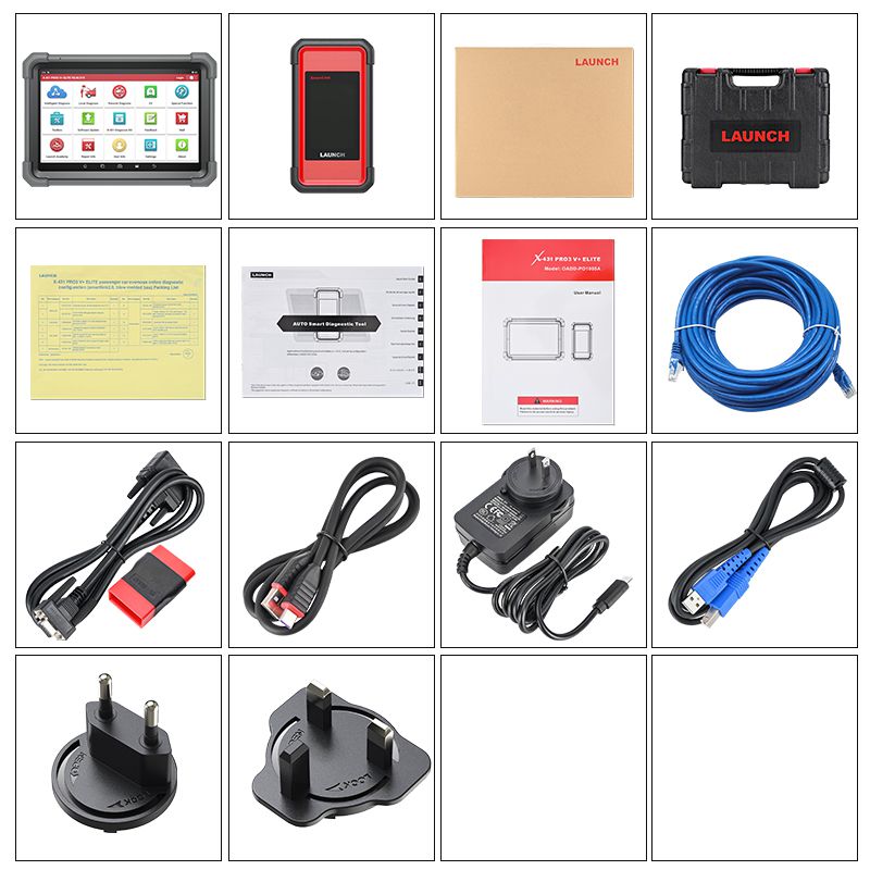 LAUNCH X431 PRO3 V+ ELITE 10.1 inch Diagnostic Tool with SmartLink 2.0 Support CAN 2.0, CANFD, DoIP and J2534 Same as PRO3S+ ELITE