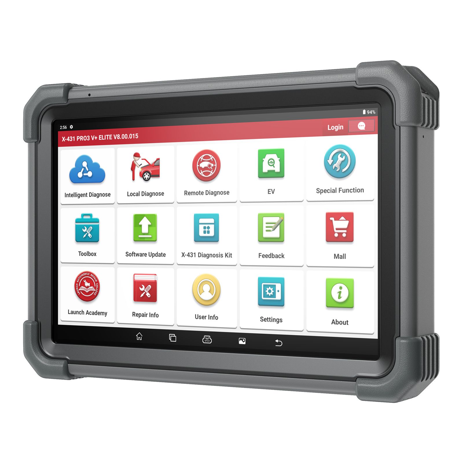Launch X431 PRO3 V+ Elite Bi-Directional Diagnostic Tool 10.1'' with SmartLink 2.0 Support Topology Mapping, ECU Coding