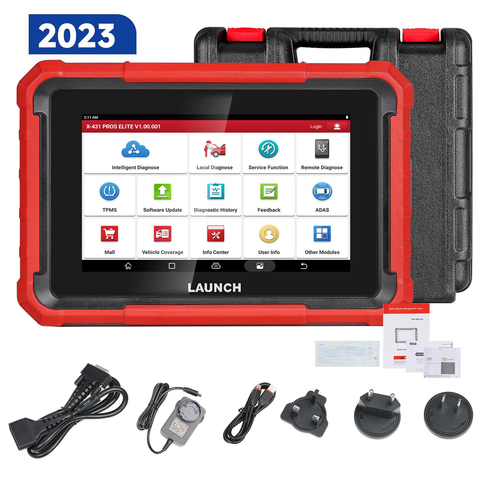 2024 Launch X431 PROS ELITE Bidirectional Scan Tool with CANFD ECU Coding Full System 32+ Special Function VAG Guide