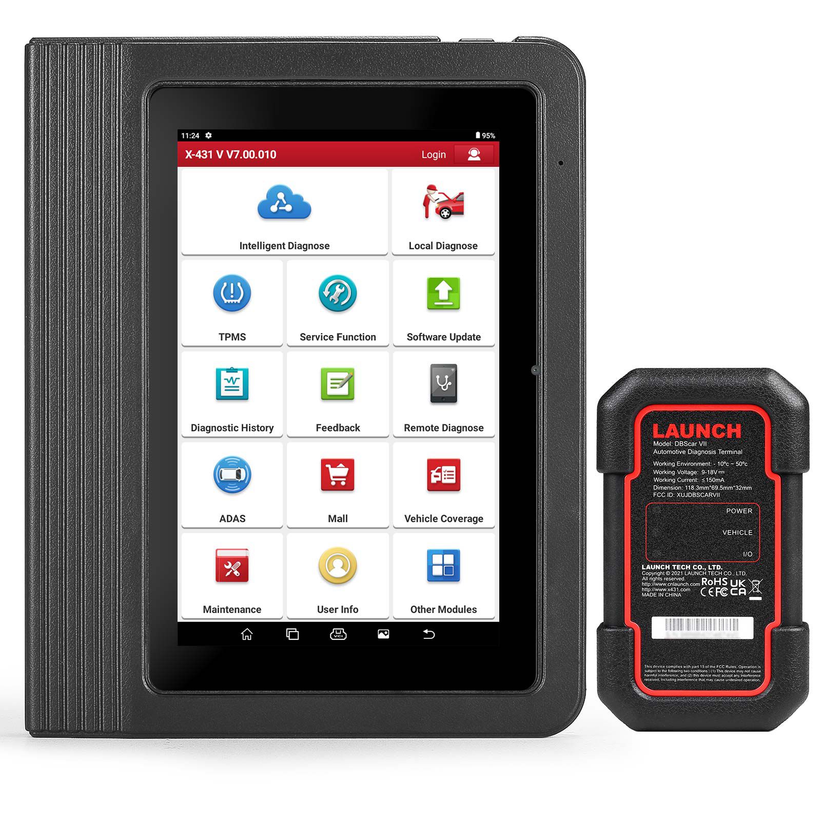 Launch X431 V 5.0 (X431 Pro) 8inch Wifi/Bluetooth Bidirectional Full System Diagnostic Scanner Supports CAN FD DOIP, VAG Guide