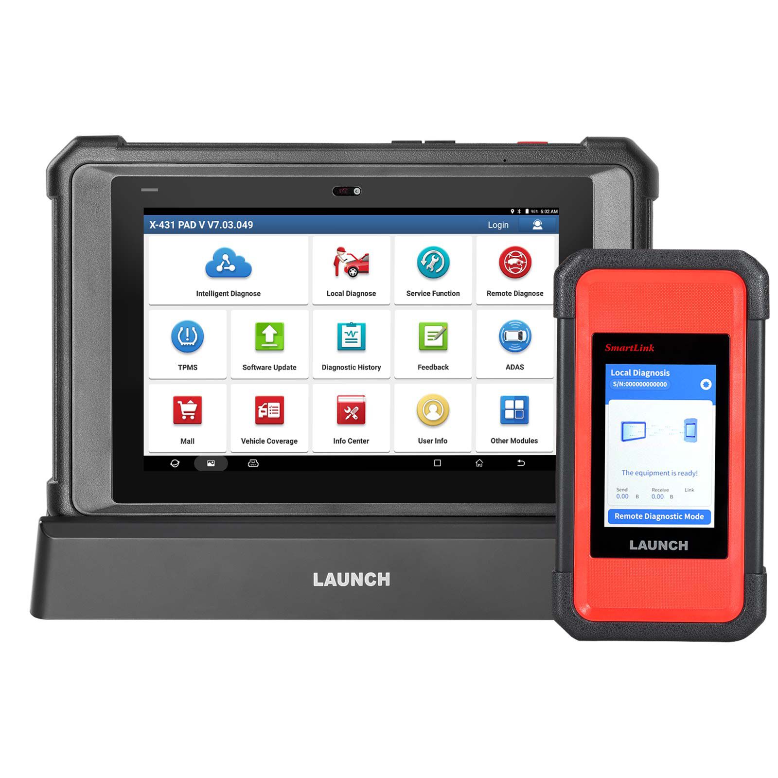 2025 Launch X431 PAD V Elite J2534 Tool With New Smartlink C Support ECU/ECM Online Program Topology Map CANFD/DoIP and 60+ Services