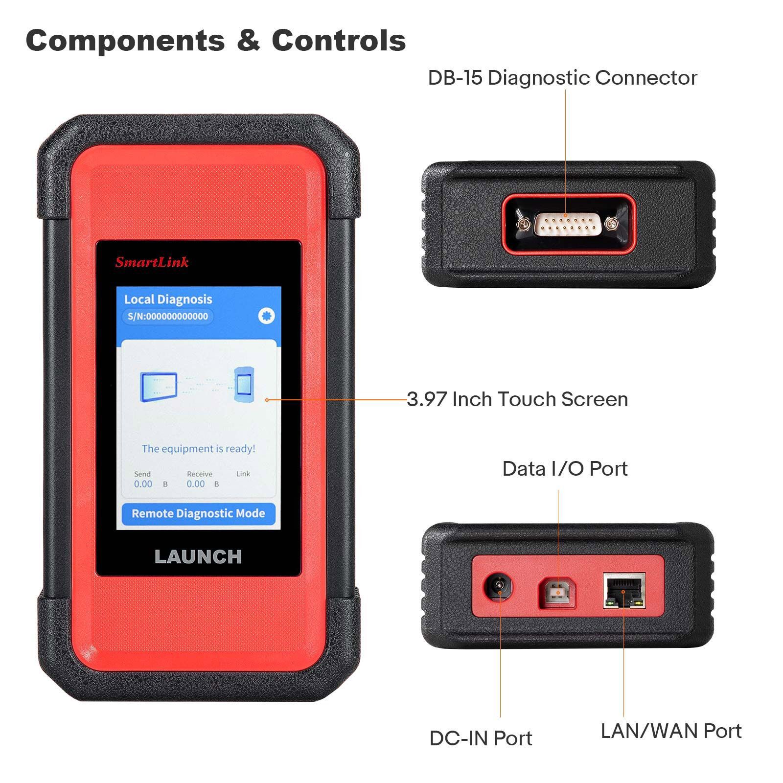 2025 Launch X431 PAD V Elite J2534 Tool With New Smartlink C Support ECU/ECM Online Program Topology Map CANFD/DoIP and 60+ Services