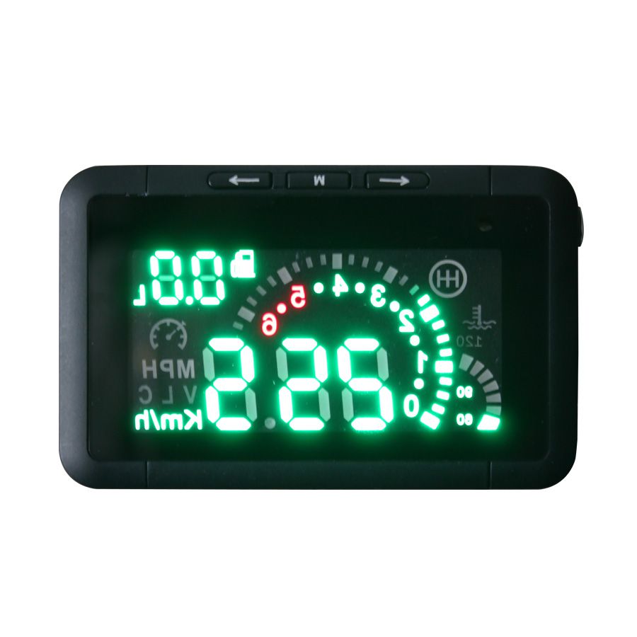 LED Car HUD Head Up Display With OBD2 Interface Plug & Play Speeding Warn System W01