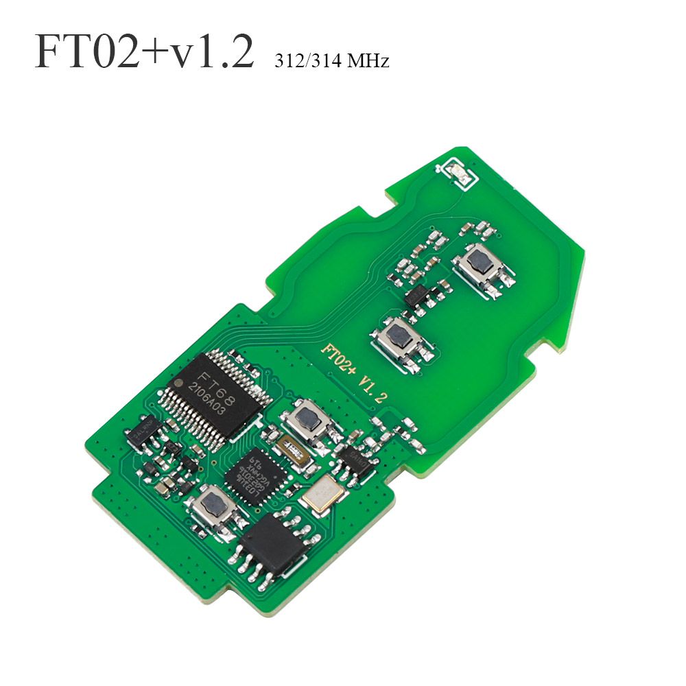 Lonsdor FT02 PH0440B Update Version of FT11-H0410C 312/314 MHz Toyota Smart Key PCB Frequency Switchable