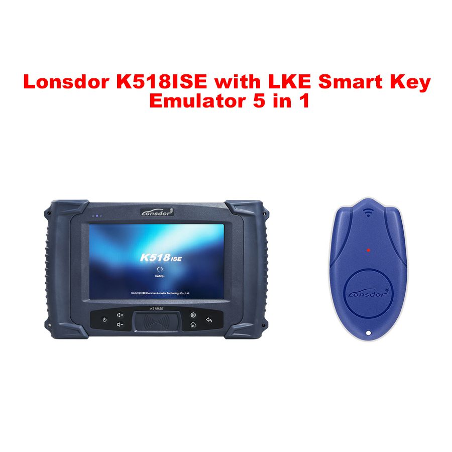 Lonsdor K518ISE Key Programmer Plus SKE-IT Smart Key Emulator 5 in 1 Set Full Package