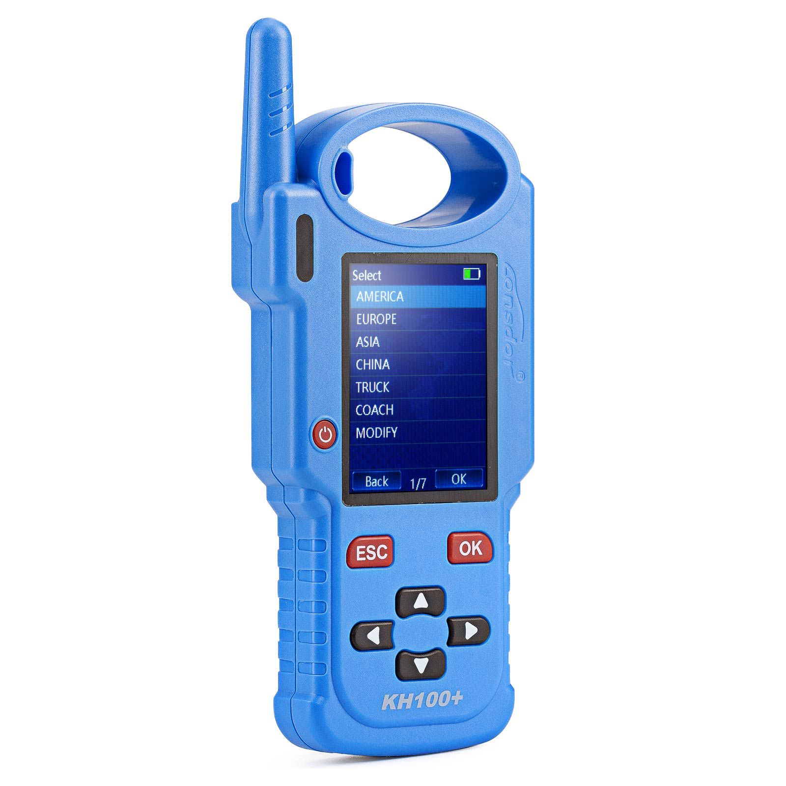 2025 Lonsdor KH100+ Hand-Held Key Programmer With Four Remote Keys Added TATA and Mahindra