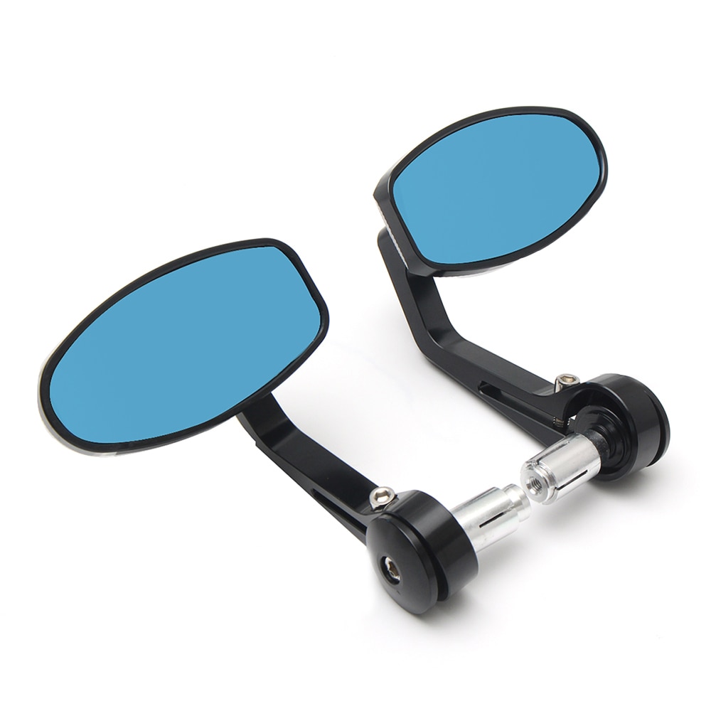 2pcs/lot Motorcycle Rearview Mirrors CNC Motorcycle Bar End Black Rearview Side Mirror For Triumph Speed Triple Accessories