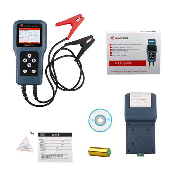 MST-8000+ Digital Battery Analyzer With Detachable Printer