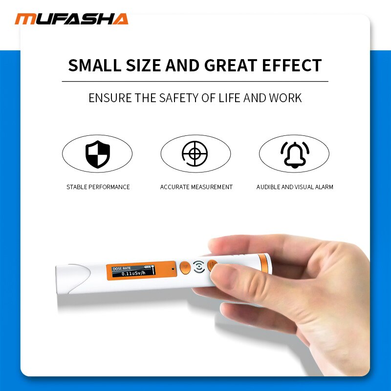 MUFASHA  Pen Type Nuclear Radiation Detector X-ray Y-ray B-ray with Built-in Lithium Battery Mini-Size