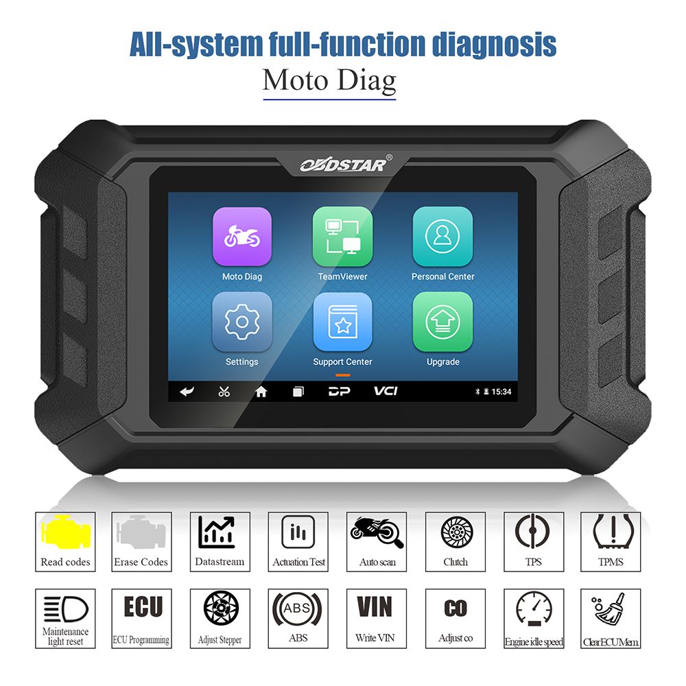 OBDSTAR MS50 Motorcycle Scanner Motorbike Diagnostic Tool Free Update Online