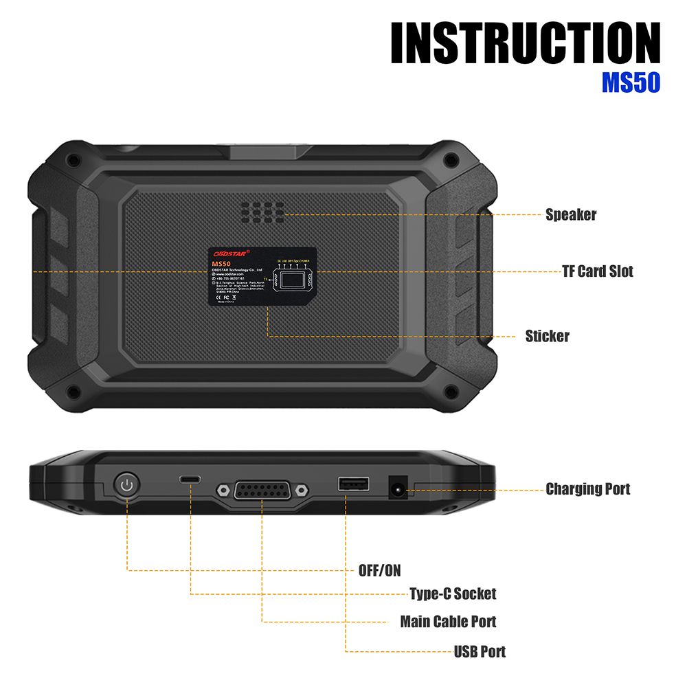 OBDSTAR MS50 Motorcycle Scanner Motorbike Diagnostic Tool Free Update Online