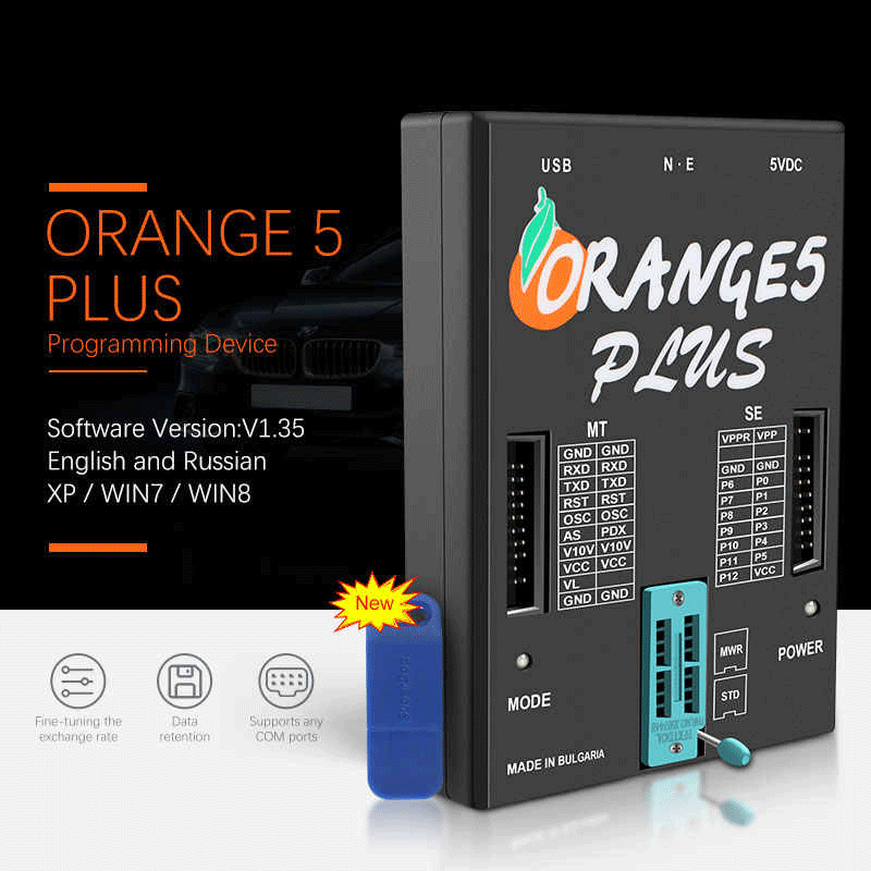 2020 OEM Orange5 Plus V1.35 Programmer With Full Adapter Enhanced Functions with USB dongle