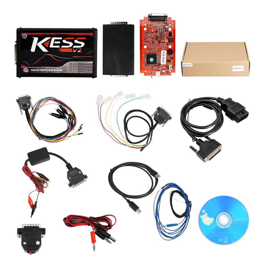 Online Version Kess V5.017 with Red PCB Support 140 Protocol No Token Limited Free Shipping