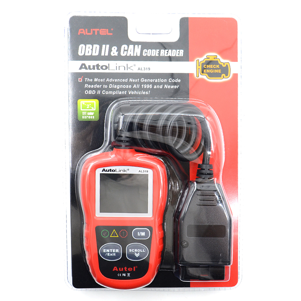 Original Autel AutoLink AL319 Next Generation OBD II/EOBD Code Reader Car OBD2 Scanner Diagnostic Tool