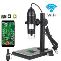 Professional USB Digital Microscope 1600X 8 LEDs 2MP Electronic Microscope Endoscope Zoom Camera Magnifier+ Lift Stand