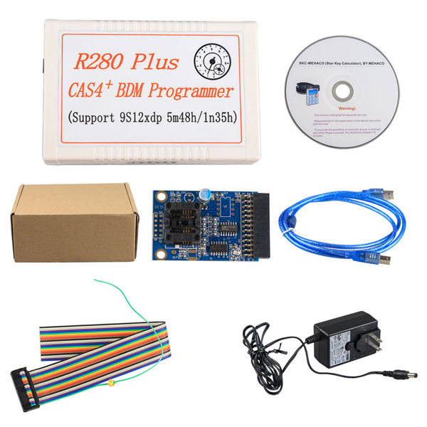 R280 Plus CAS4+ BDM Programmer for BMW Motorola MC9S12XEP100 chip (5M48H/1N35H) R270 Update Version