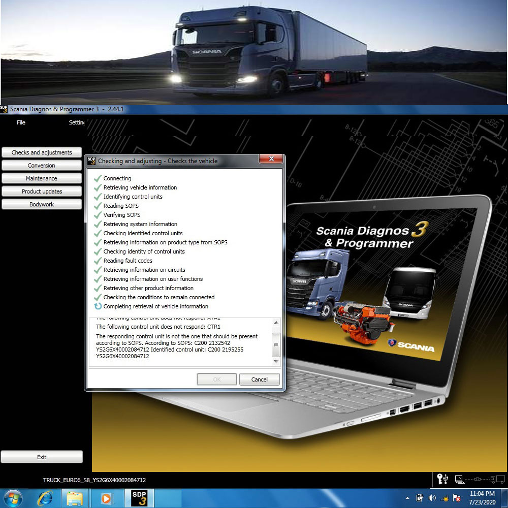 Installation Service for Scania SDP3 2.58.1 Scania Diagnosis & Programming 3 Installation Service for VCI 3 VCI3 without Dongle