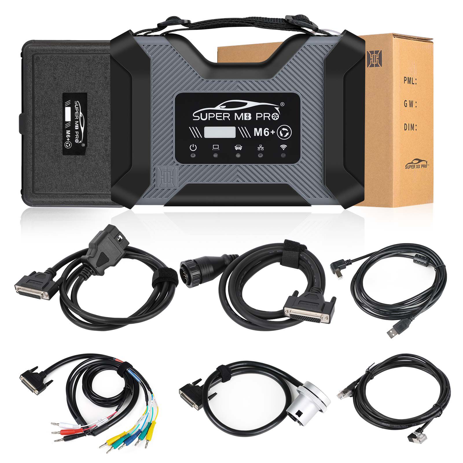 2025 Super MB Pro M6+ PRO Full Package DoIP Benz Diagnostic Tool With V2024.9 512G SSD for Cars and Trucks