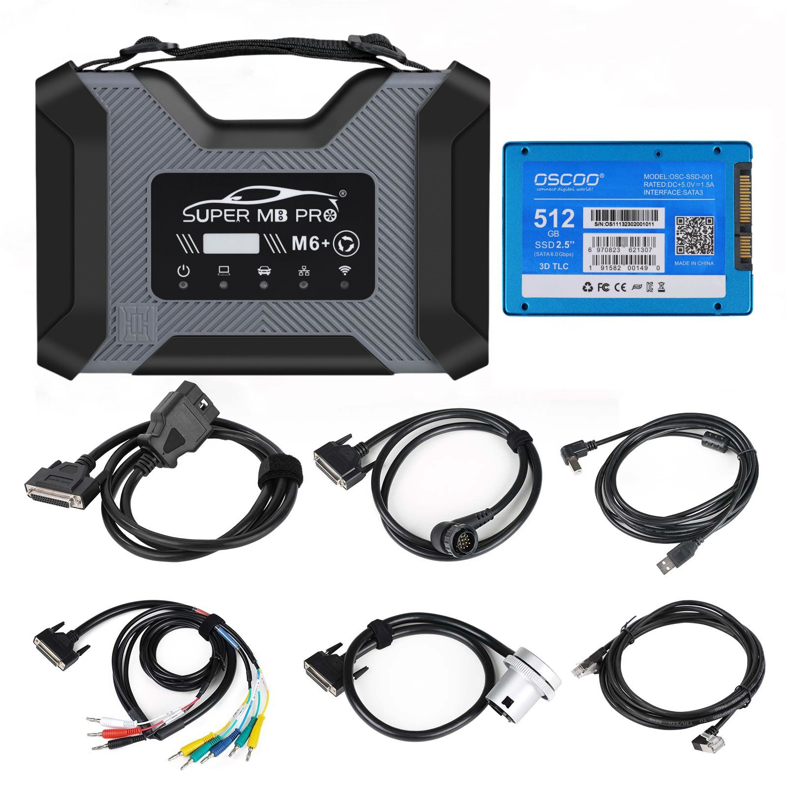 2025 Super MB Pro M6+ PRO Full Package DoIP Benz Diagnostic Tool With V2024.9 512G SSD for Cars and Trucks