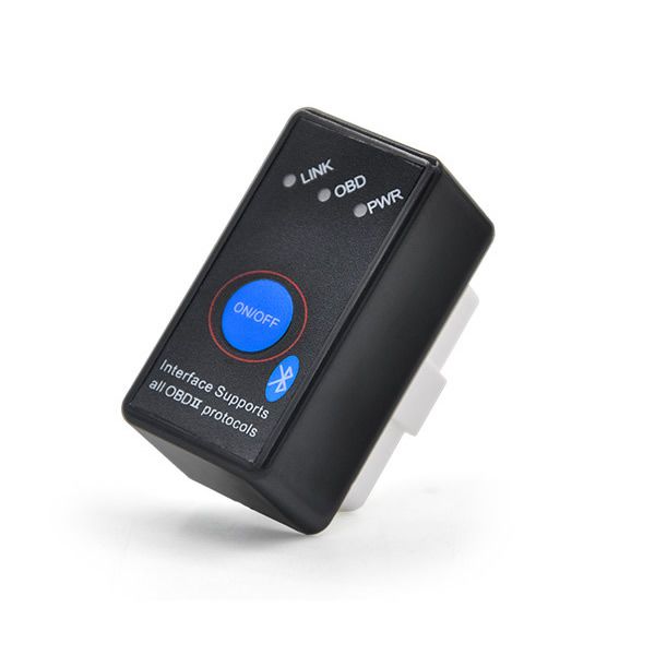 NEW Super Mini ELM327 Bluetooth OBD-II OBD Can With Power Switch Software V2.1