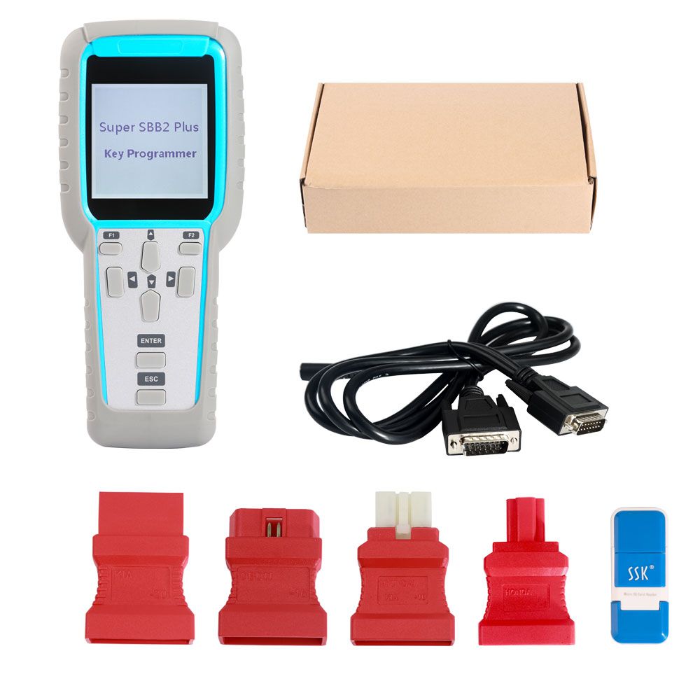 Super SBB2 Plus SBB2+ V2019.03.18 Auto Key Programmer handheld device for Immobilizer remote match+Odometer+ OBD Software V30.18