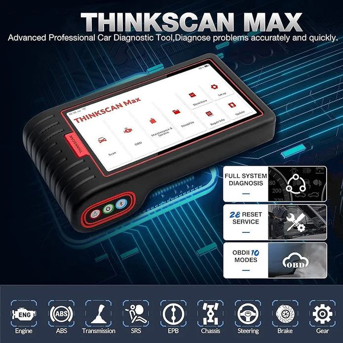 THINKCAR ThinkScan Max All System Car Diagnostic Scanner with 28 Maintenance Functions Lifetime Free Update