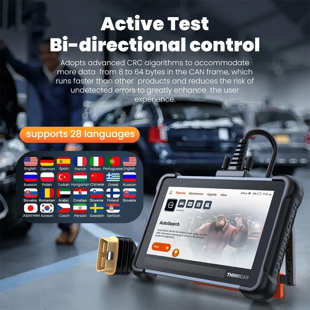 Thinkscan 672 Car Diagnostic Tools Full System Automotive OBD2 Scanner Support 28 Resets Lifetime Free Update