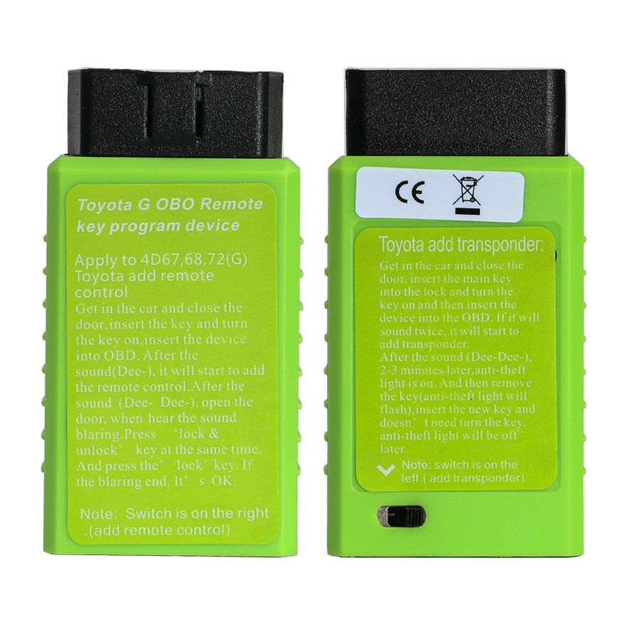  Toyota G and Toyota H Chip Vehicle OBD Remote Key Programming Device