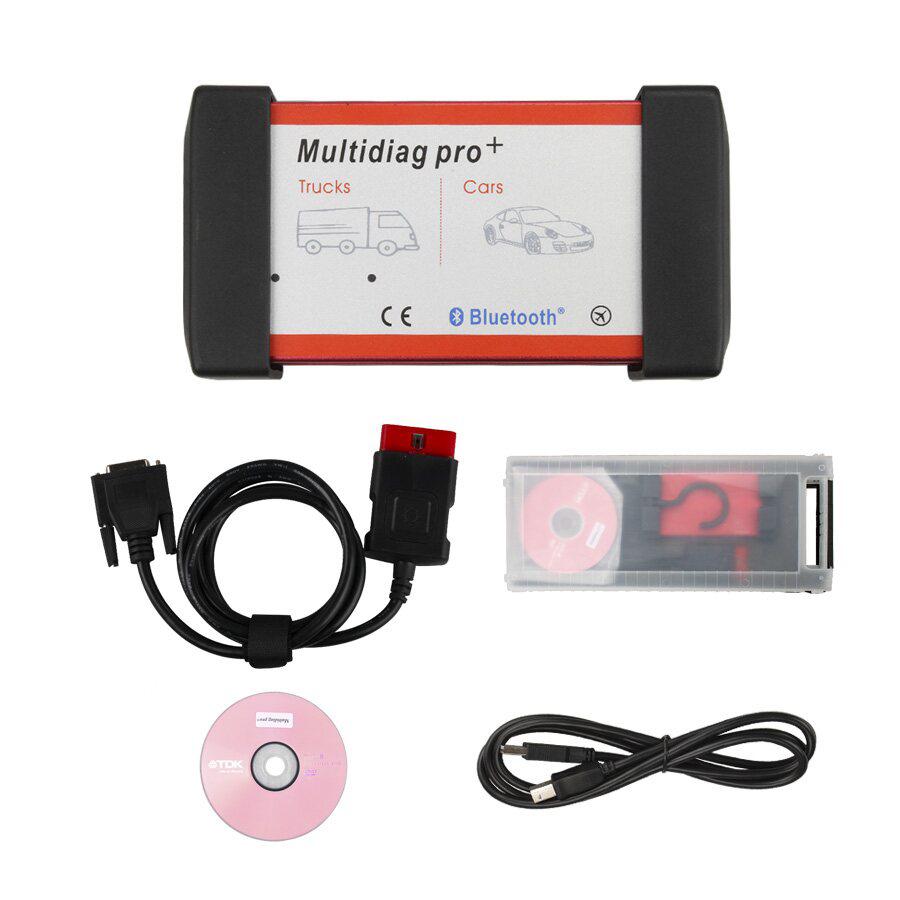 V2017.01 New Design Multidiag CDP+ for Cars/Trucks and OBD2 with Bluetooth and 4GB Memory Card