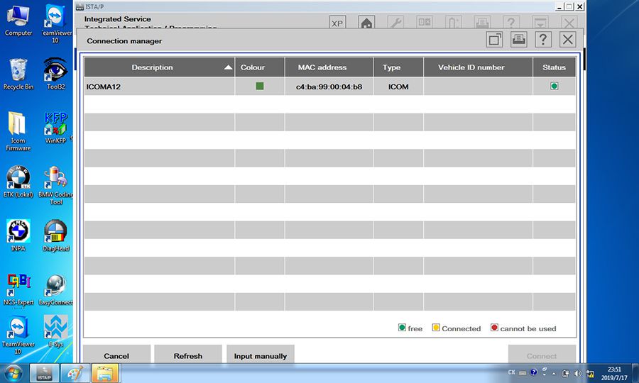 V2019.7 BMW ICOM ISTA/D 4.17 ISTA/P 3.66 500G DELL Format HDD