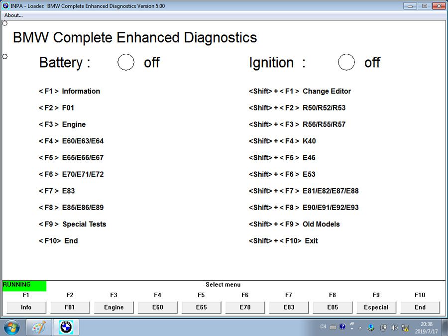 V2019.7 BMW ICOM ISTA/D 4.17 ISTA/P 3.66 500G DELL Format HDD