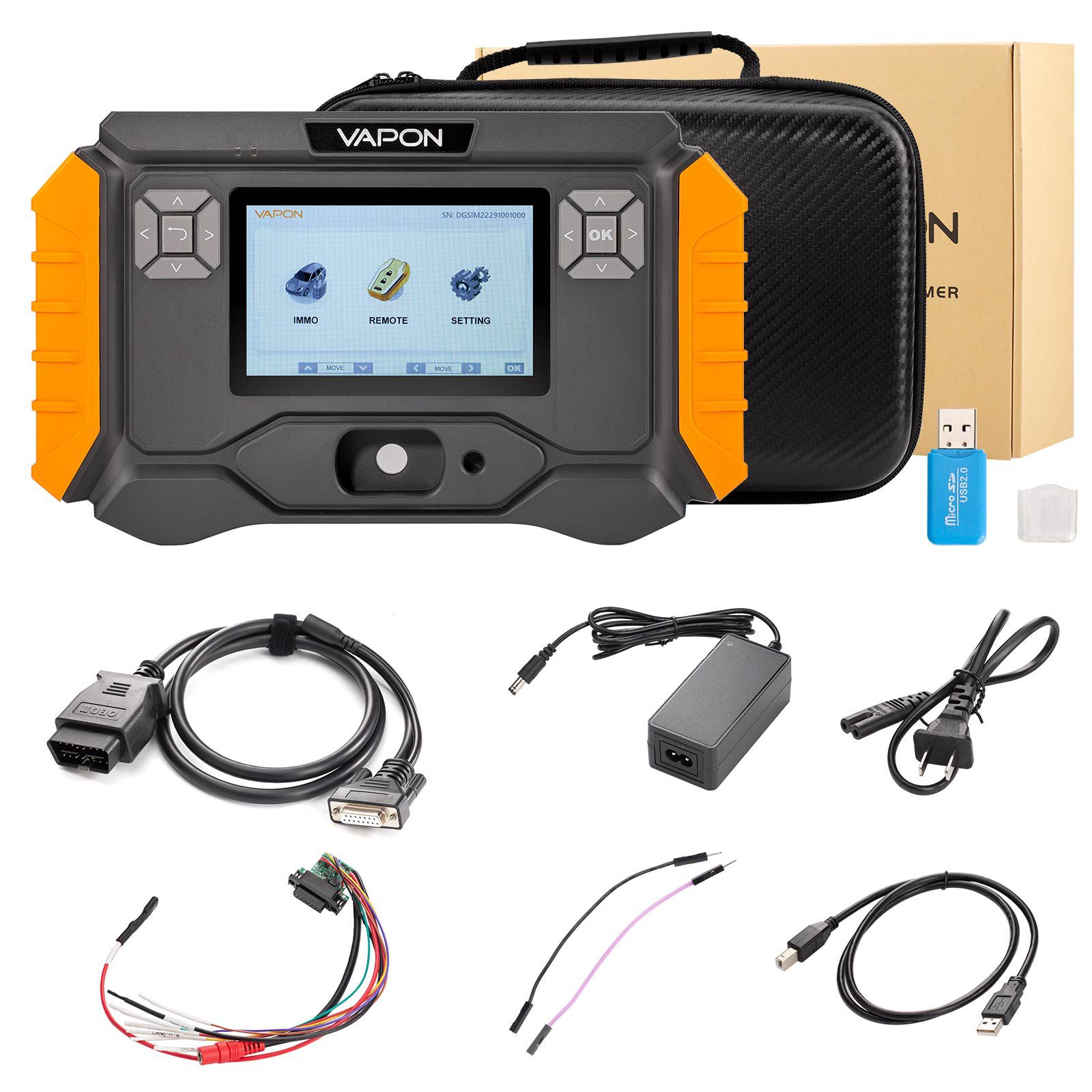 2025 VAPON VP100 Key Programmer BMW Support 2015-2021 BMW G Chassis Model Key Adding Get Free 2pcs BMW G Series Key PCB and BDC2 BDC3 Adapter Set