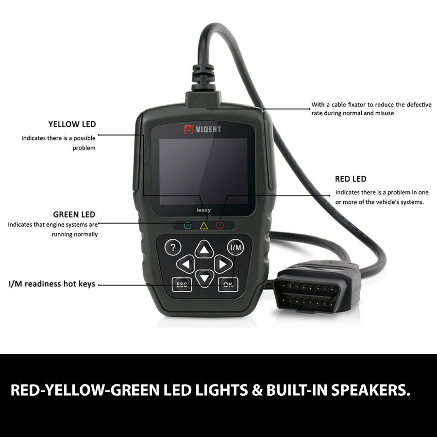 Vident iEasy300PRO EOBD/OBDII Code Reader Mode6 - Engine Diagnostics