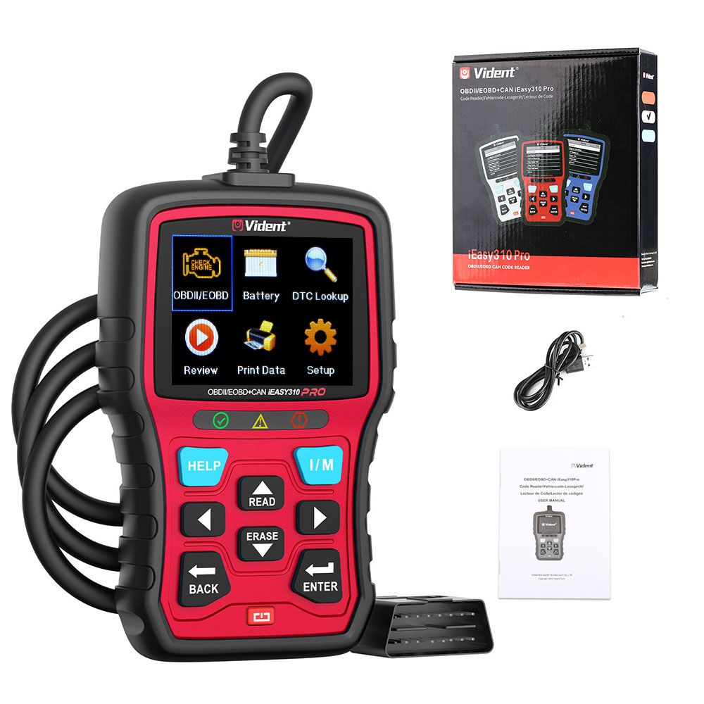 Vident iEasy310Pro CAN OBDII/EOBD Code Reader Multi-languages