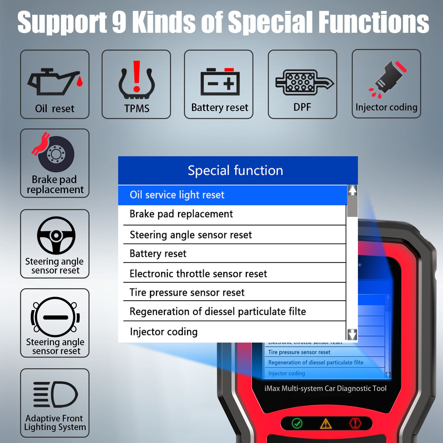 VIDENT iMax4301 VAWS V-A-G OBD Diagnostic Service Tool Supports 9 Special Functions