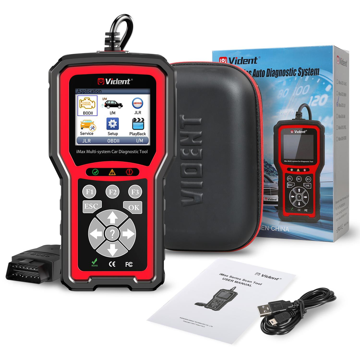 VIDENT iMax4303 JLR Full System Car Diagnostic Tool for Jaguar and Land Rover Support Reset/OBDII Diagnostic/Service