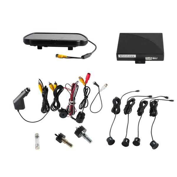 Video Parking Sensor With Camera and 7" TFT Monitor