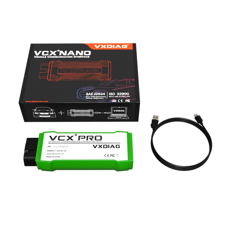 VXDIAG NANO PRO OBD2 Professional Car Diagnostic Tools Work For VAG Code Read/key Programmer ECU Programmer For Saab For Ford