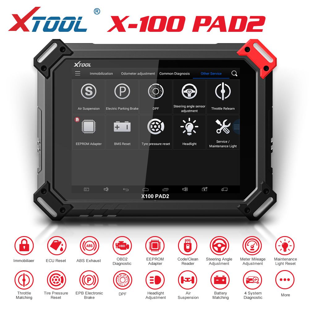 XTOOL X100 PAD2 Pro with KC100 Programmer Full Configuration Support VW 4th & 5th IMMO & Special Functions